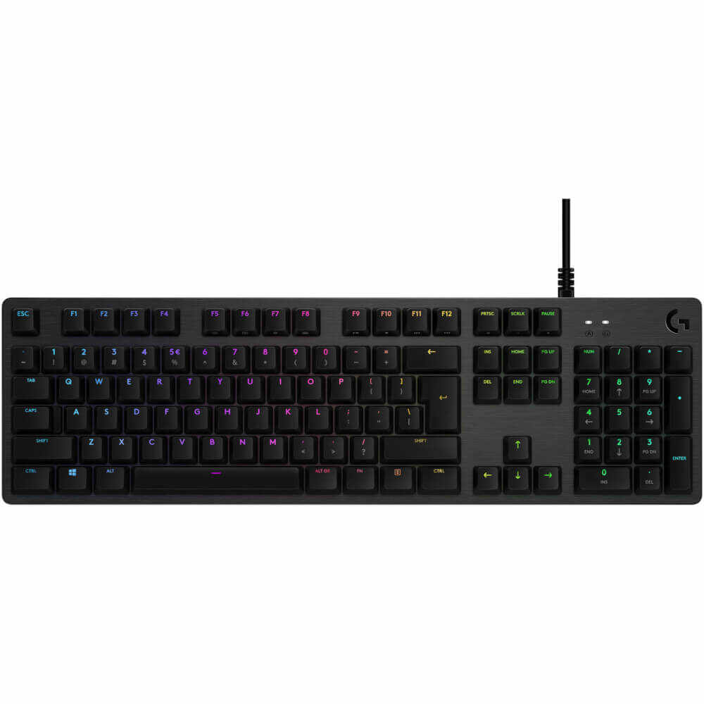 Tastatura gaming mecanica Logitech G512, RGB, Layout US, Switch GX Brown, Carbon