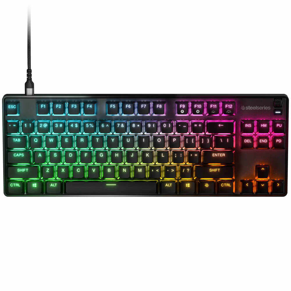 Tastatura gaming SteelSeries Apex 9 TKL, Iluminare RGB, Negru