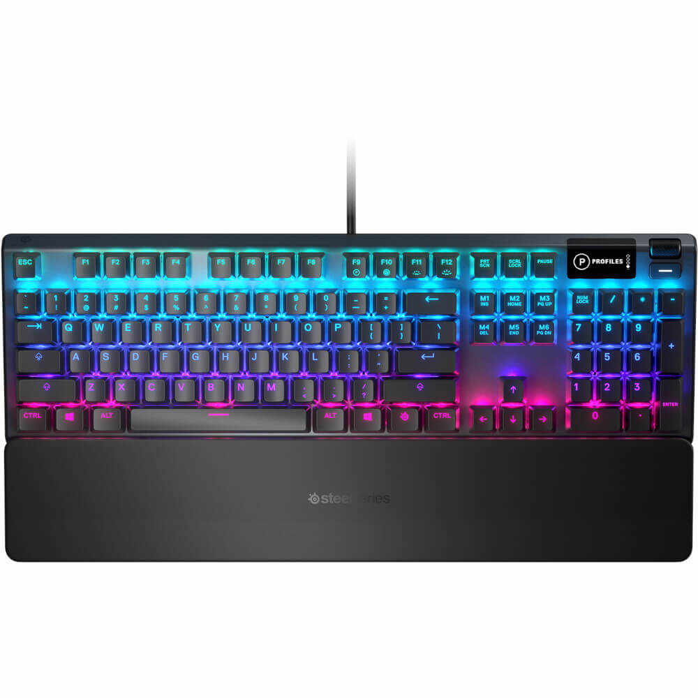 Tastatura hybrid gaming si mecanica SteelSeries Apex 5, Iluminare RGB, Negru