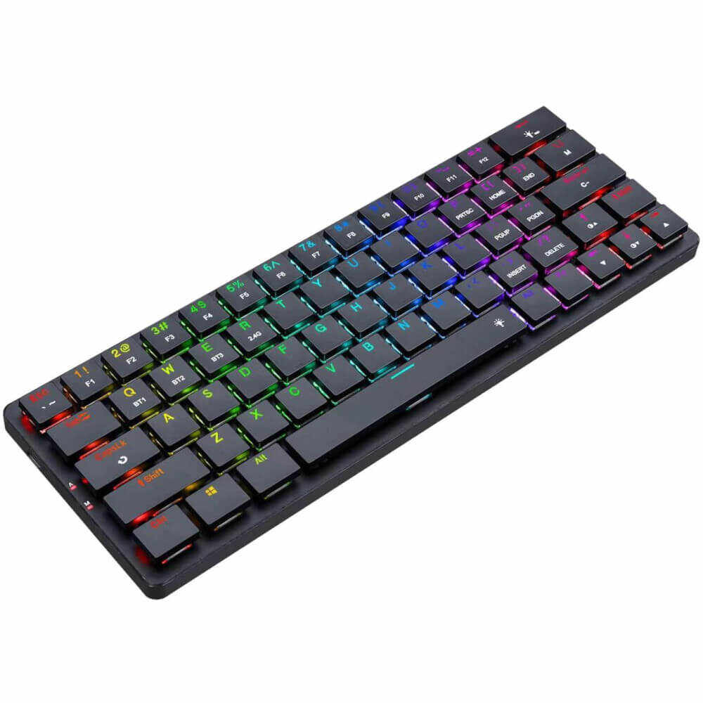 Tastatura mecanica gaming Redragon Elise Pro, Iluminare RGB, Negru