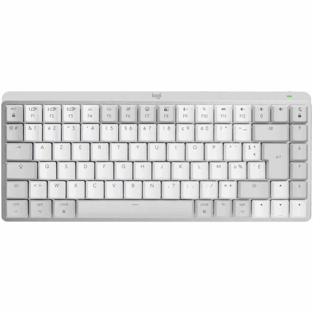 Tastatura wireless Logitech MX Mechanical Mini pentru Mac, Iluminata, Pale Grey