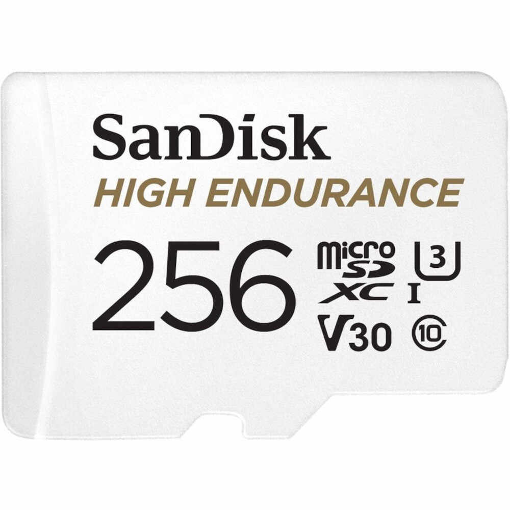 Card de memorie SanDisk microSDXC, 256GB + SD Adaptor High Endurance Full HD/4K 100/40MB/s