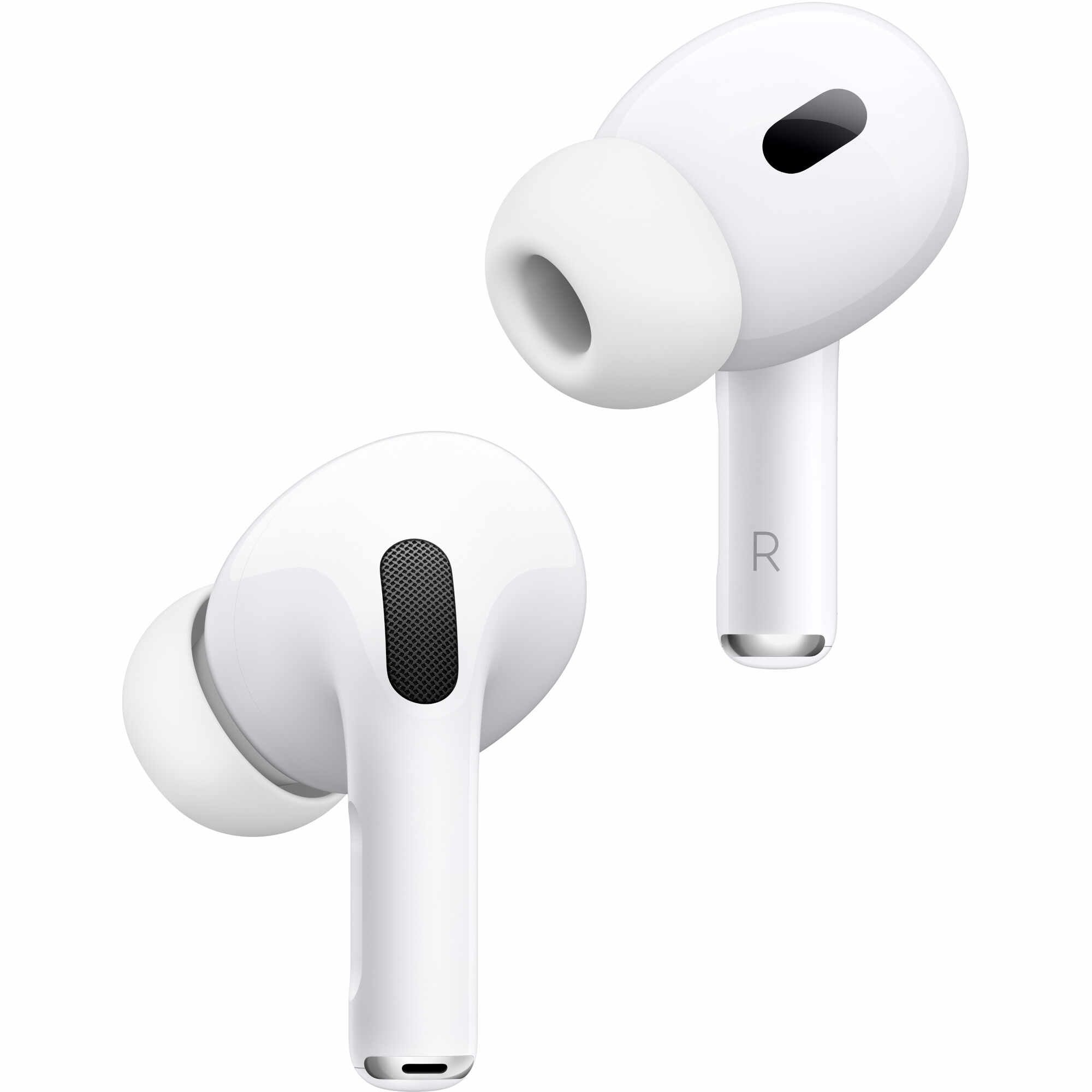 Casti True Wireless Apple AirPods Pro2 (2023), Carcasa MagSafe, USB-C, Active Noise Cancellation, Bluetooth, Alb