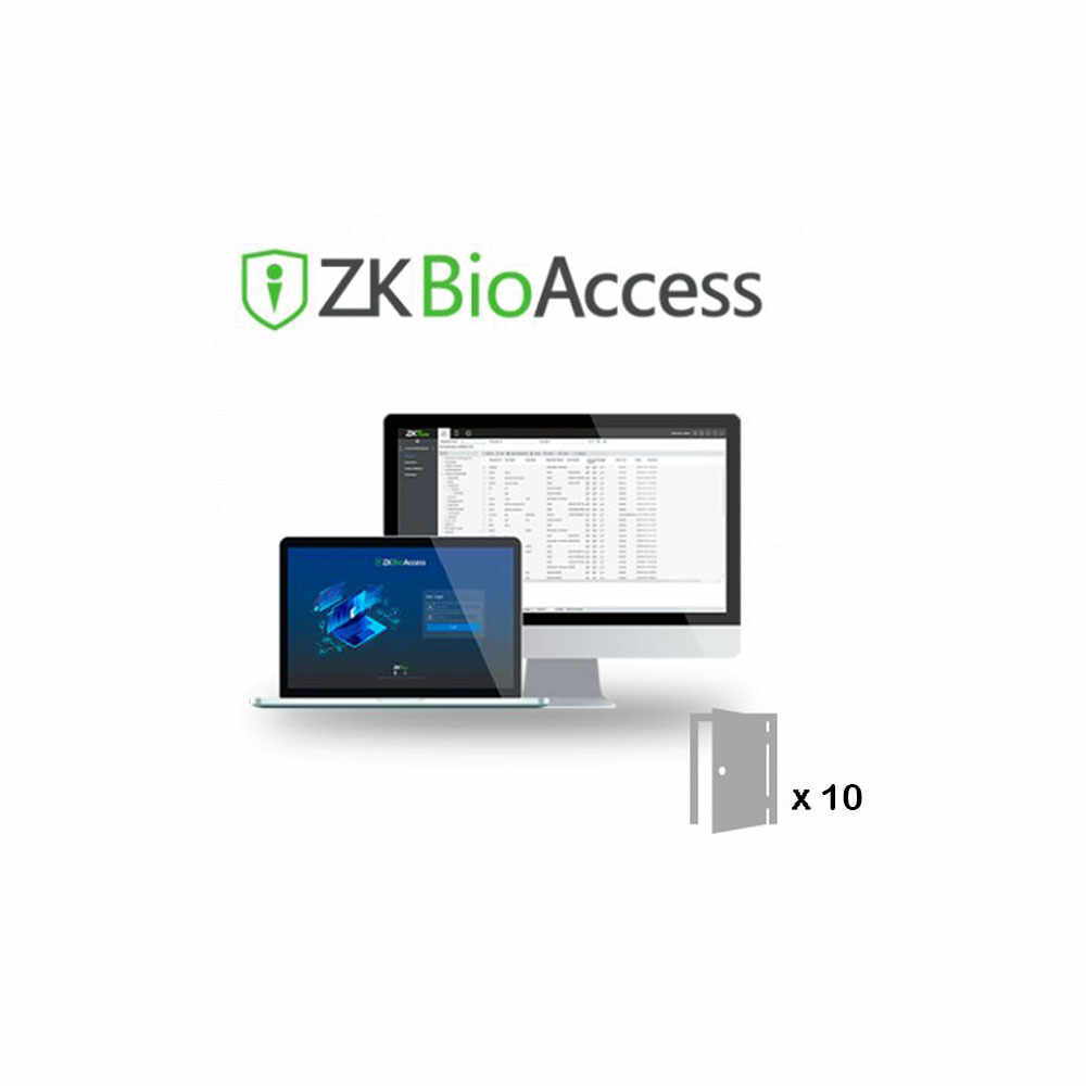 Licenta software Zkteco ZKBioAccess, 10 usi, 2000 utilizatori