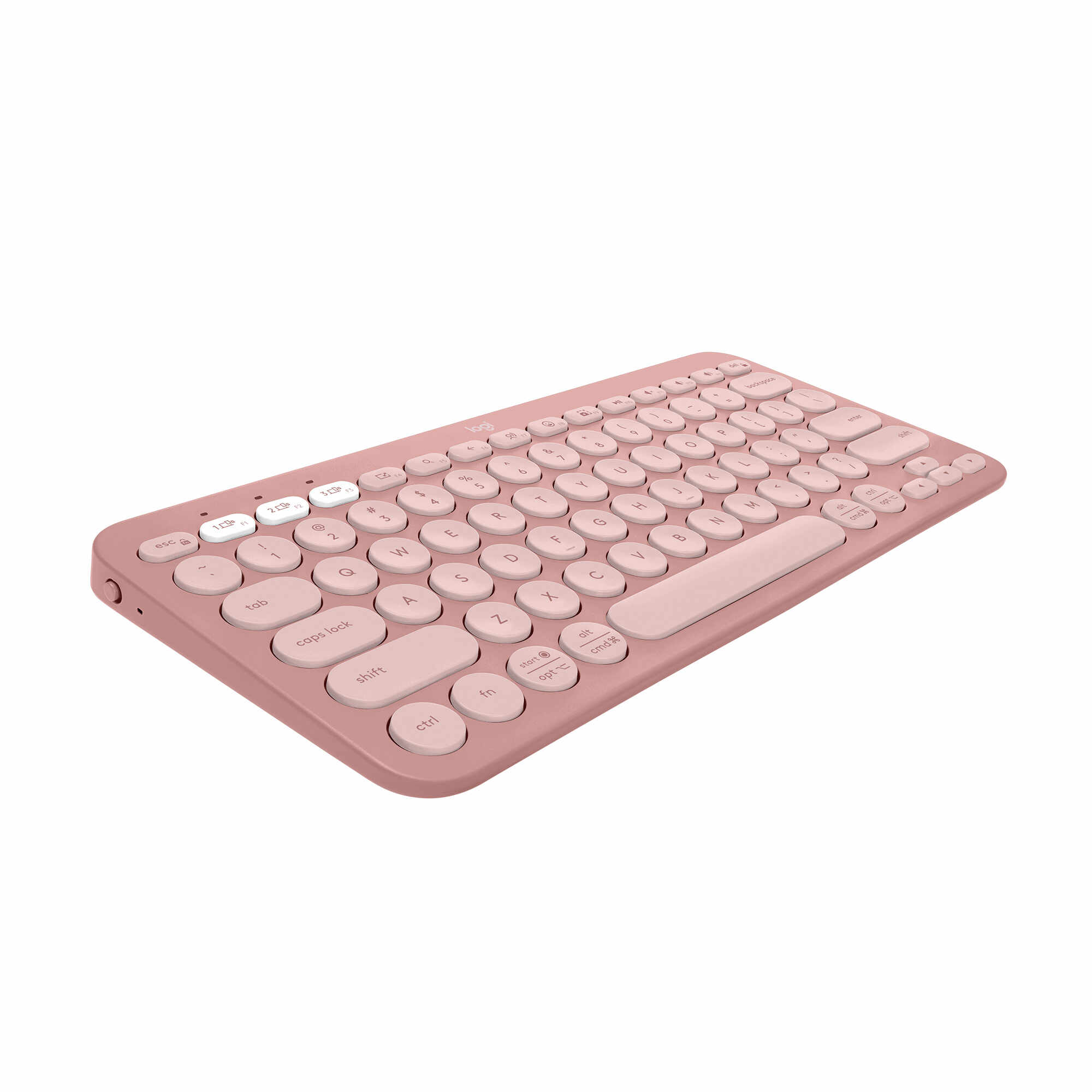 Tastatura Logitech Pebble 2 K380S, Bluetooth, Roz