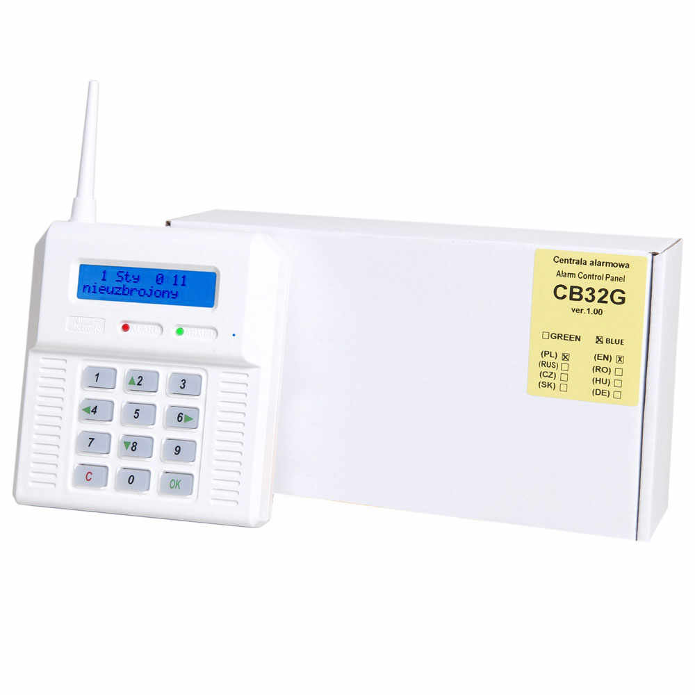 Centrala alarma antiefractie wireless cu modul GSM Elmes CB32GN, 1 partitie, 32 zone, 256 evenimente