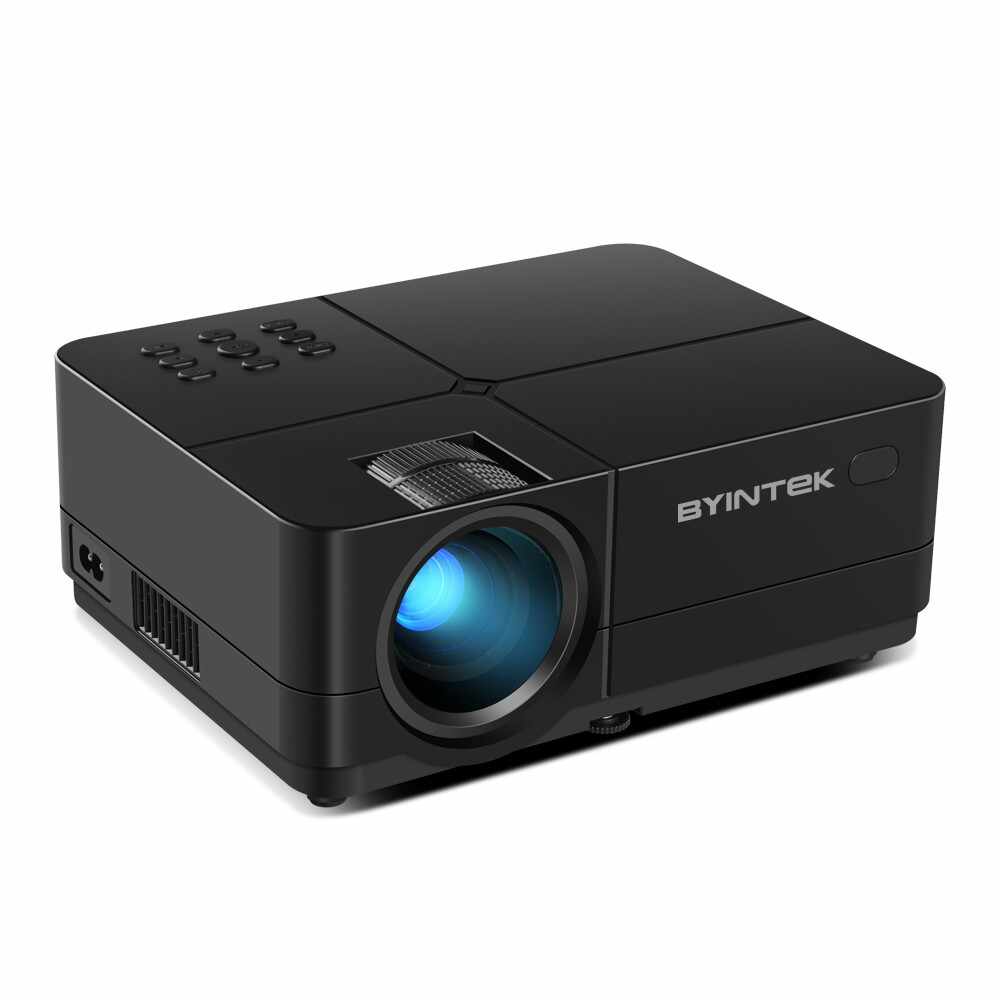 Videoproiector LED Byintek K7 FullHD, Home Cinema, 200 Lumeni, USB, 2x HDMI, AV, Jack Audio cu Focus