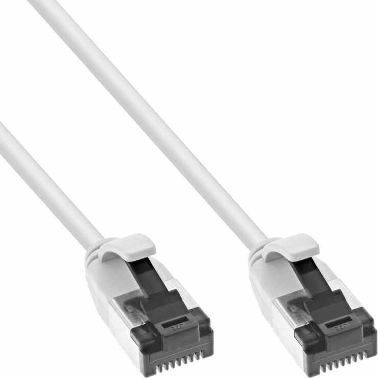 Cablu de retea RJ45 FTP Cat8.1 LSOH 7.5m Alb, InLine IL75307W