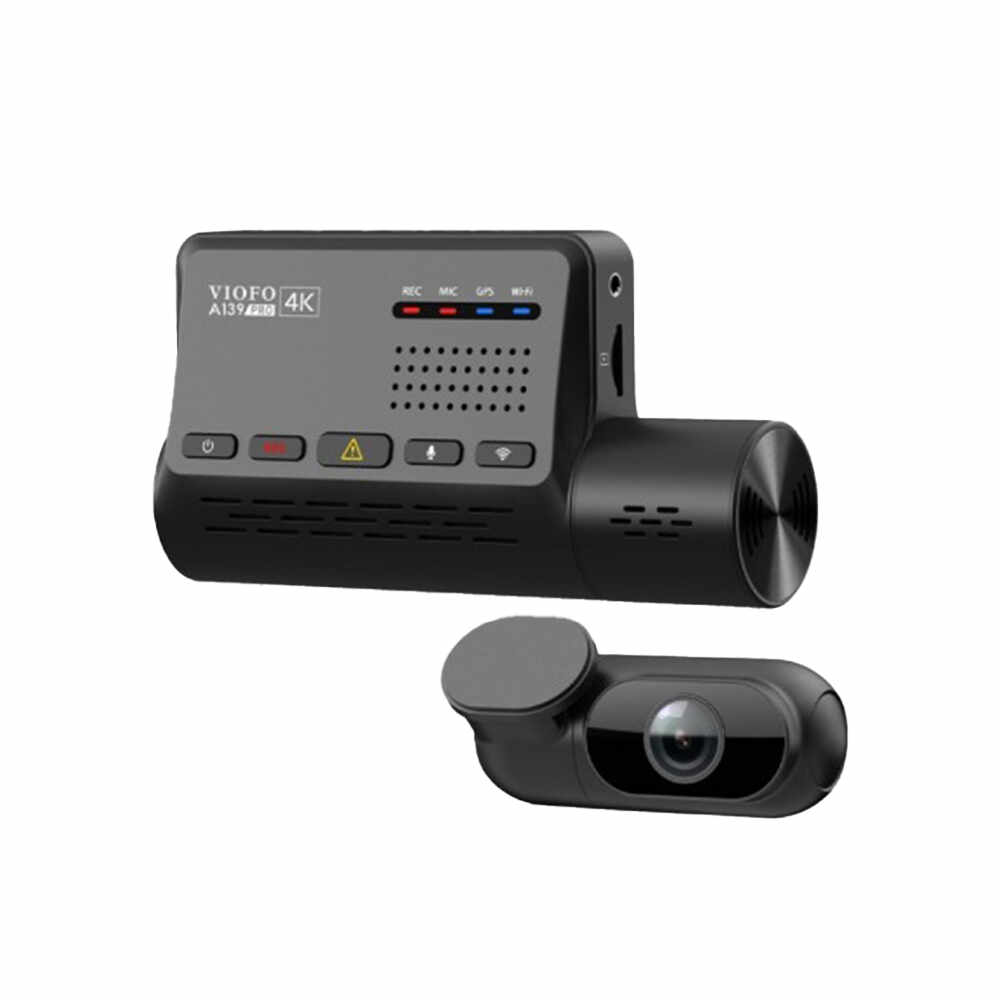 Camera auto fata/spate Viofo A139-G PRO 2CH, 4K HDR + Full HD, WiFi, Bluetooth, unghi vizual 140 grade, slot card, detectie miscare
