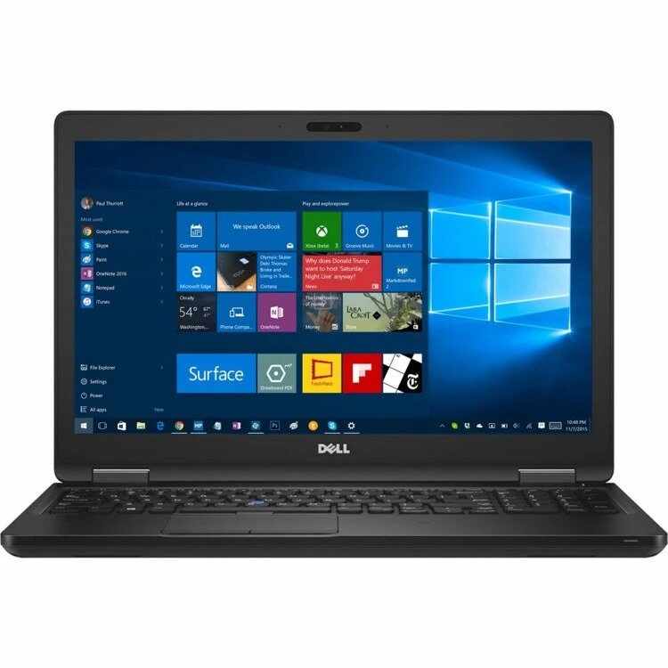 Laptop DELL, LATITUDE 5580, Intel Core i5-7300U, 2.60 GHz, HDD: 128 GB SSD, RAM: 8 GB, video: Intel HD Graphics 620, webcam