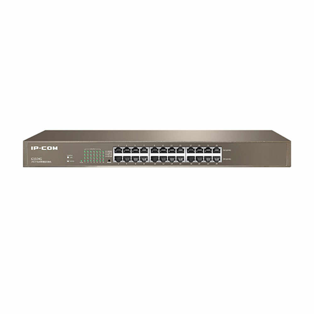 Switch 24 porturi Gigabit IP-COM G1024G, 8000 MAC, 48 Gbps, fara management