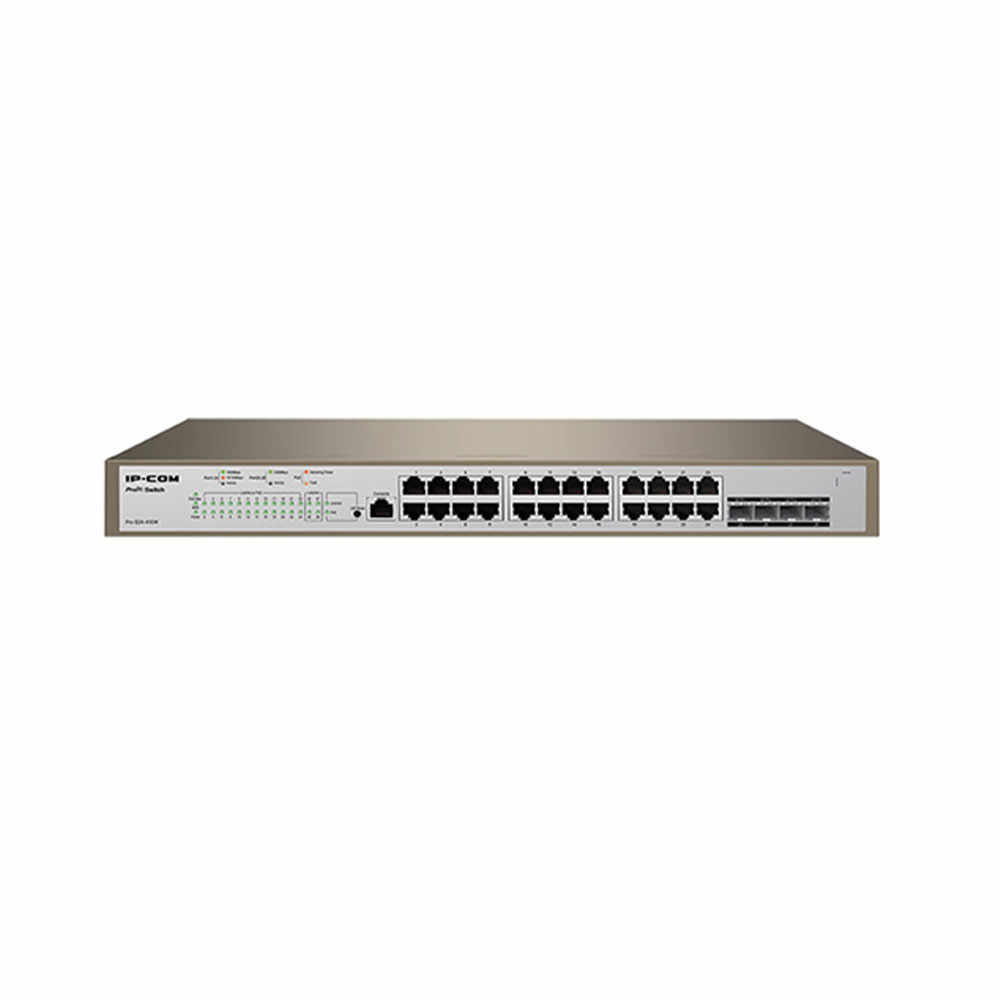 Switch cu 24 de porturi IP-COM PRO-S24-410W, 56 Gbps, 41.7 Mpps, cu management 