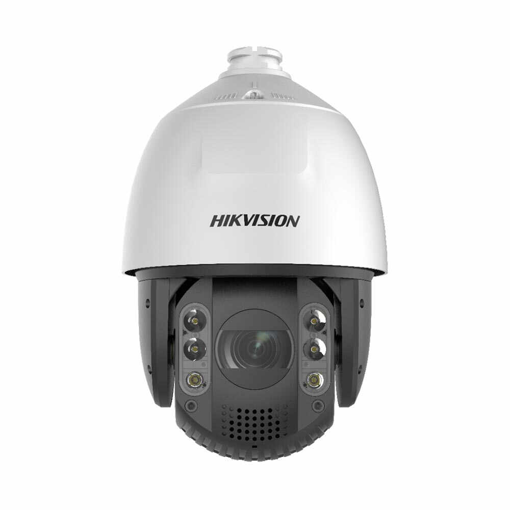 Camera supraveghere IP Speed Dome Hikvision DarkFighter DS-2DE7A425IW-AEB5, 4 MP, IR 200 m, 4.9 - 188.8 mm, Hi-PoE, suport perete, auto tracking