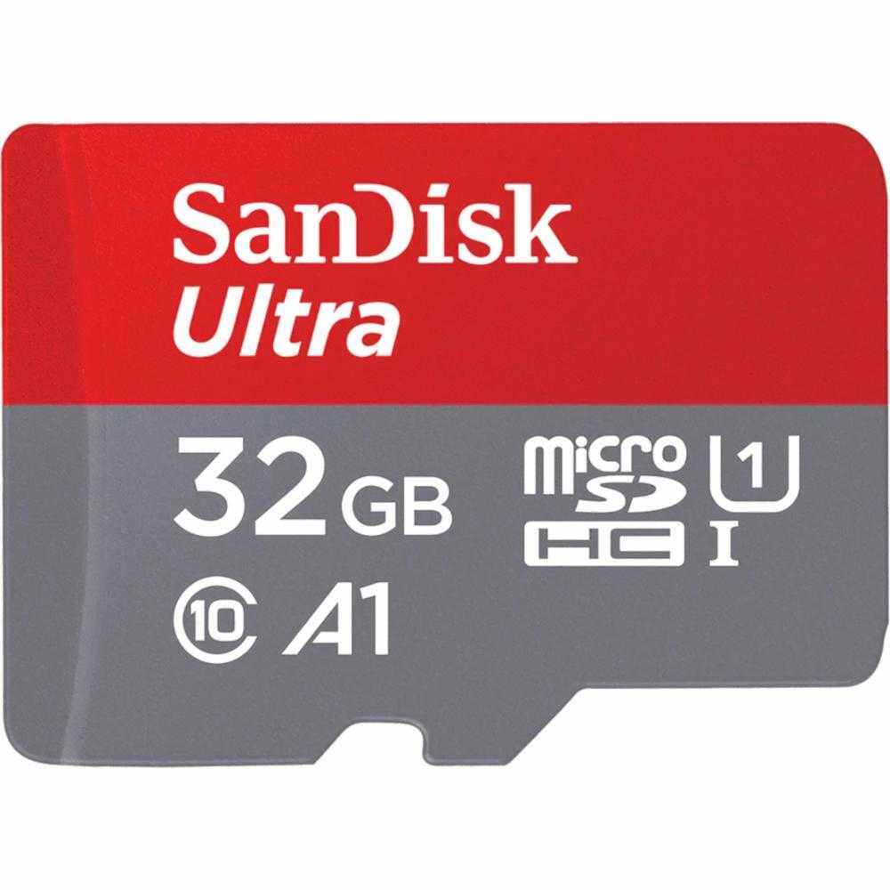 Card de memorie SanDisk Ultra microSDHC, 32GB, 120MB/s, A1 Class 10 UHS-I + SD Adapter