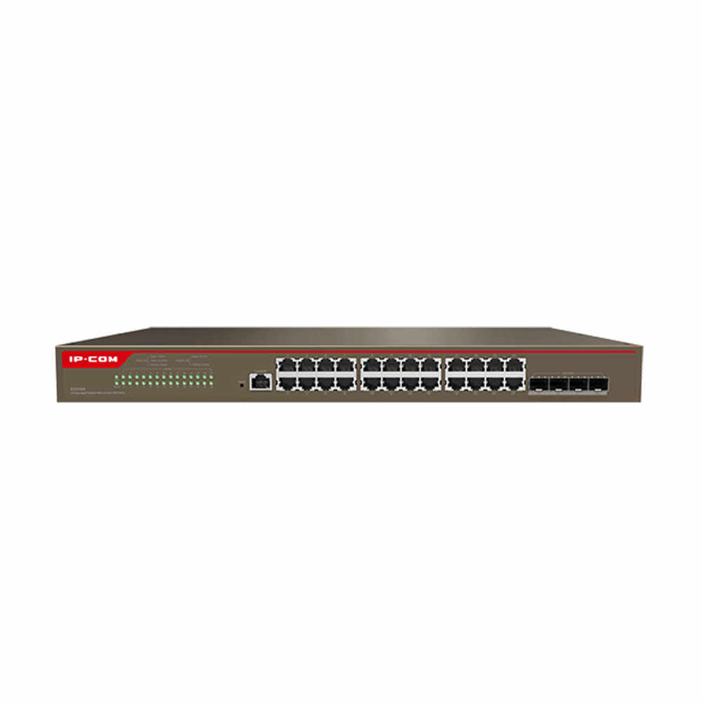 Switch cu 24 porturi Gigabite IP-COM G5328X, 4 SFP, 16000 MAC, cu management
