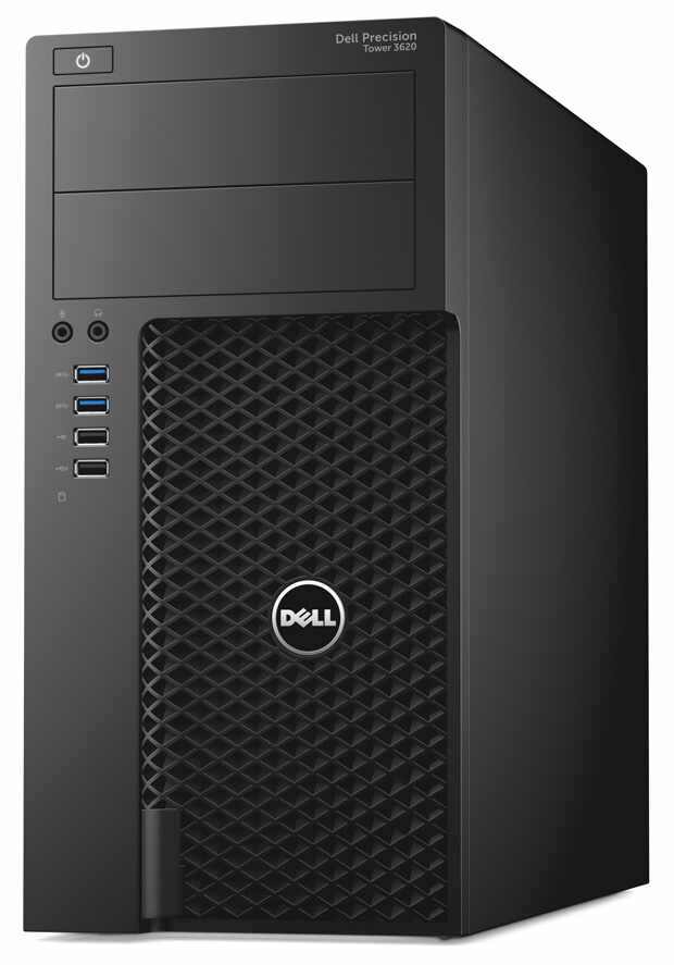 Workstation Second Hand Dell Precision 3620 Tower, Intel Xeon Quad Core E3-1220 V5 3.00 - 3.50GHz, 32GB DDR4, 256GB SSD + 1TB HDD SATA, DVD-RW, nVidia Quadro K2200/4GB