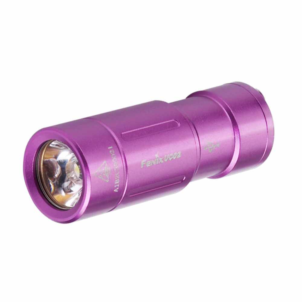 Lanterna profesionala reincarcabila Fenix UC02, 130 lumeni, 48 m, violet