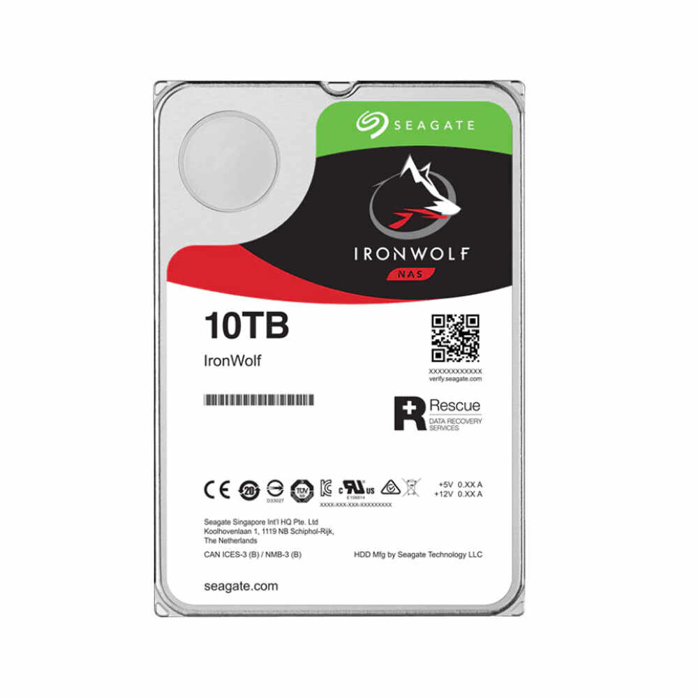 Hard Disk NAS Seagate IronWolf ST10000VN000, 10TB, 7200rpm, 256MB cache, SATA-III