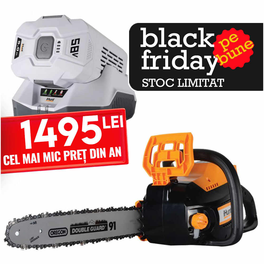 Kit Complet Drujba (fierastrau electric) iHunt Strong Chainsaw 58V Power