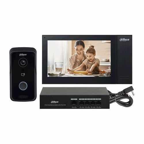Kit Videointerfon Dahua KTP02 IP, 1 familie, IC card, PoE, SIP