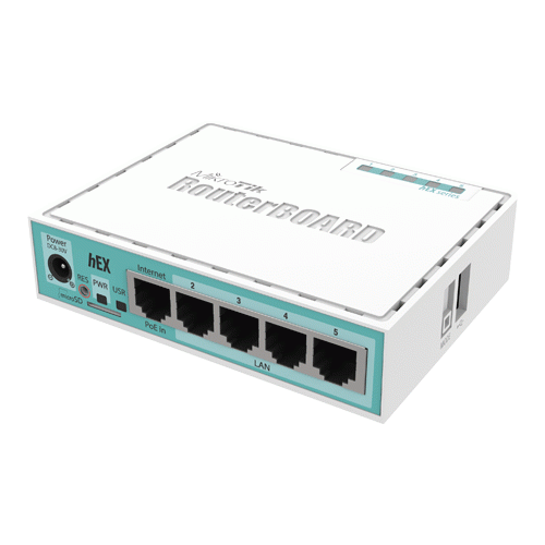 Router hEX, 5 x Gigabit, RouterOS L4 - Mikrotik RB750Gr3