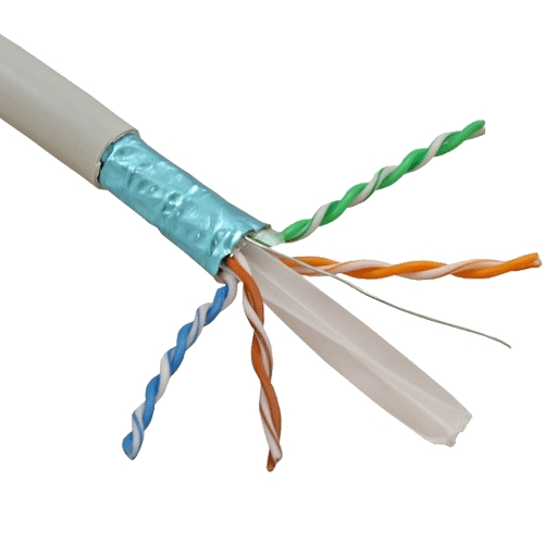 Cablu FTP, cat 6E, CUPRU 100%, manta LSZH 305m - ELAN