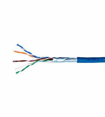 Cablu Schrack F/UTP Cat.5e, HSEKF424H1, 4x2xAWG24/1, LS0H, Eca, albastru, cutie