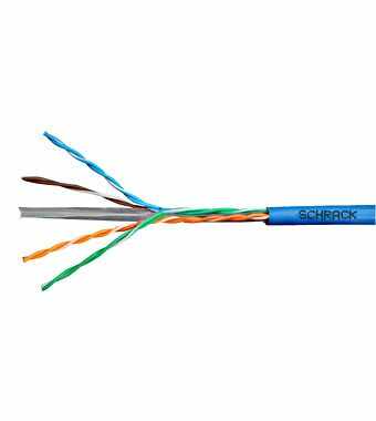 Cablu Schrack U/UTP Cat.6, HSKU423P13, 4x2xAWG23/1, 300MHz, PVC, Eca, albastru