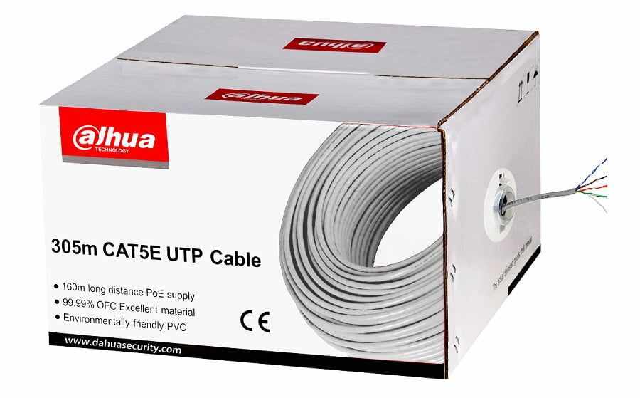 Cablu UTP Dahua PFM920I-5EUN 100% cupru 0.45 mm CAT5E, Rola 305m