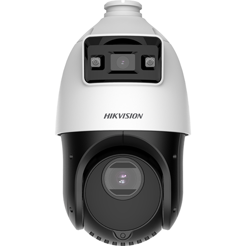 Camera de supraveghere IP PTZ, TandemVu, DarkFighter si ColorVu, 4MP, lentila 2.8mm si 4.8~120mm, WL 30m, IR 100m, Audio, Alarma - HIKVISION DS-2SE4C425MWG-E14F0