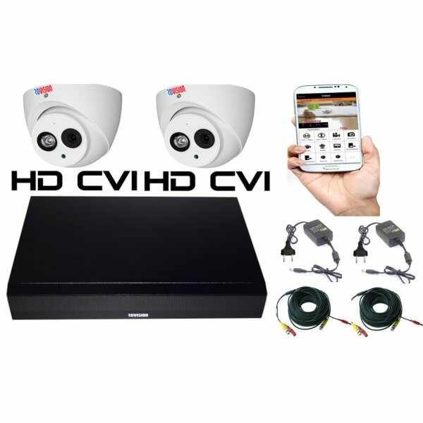 Sistem supraveghere video Rovision oem Hikvision 2 camere 2mp IR50m IP67 , accesorii incluse