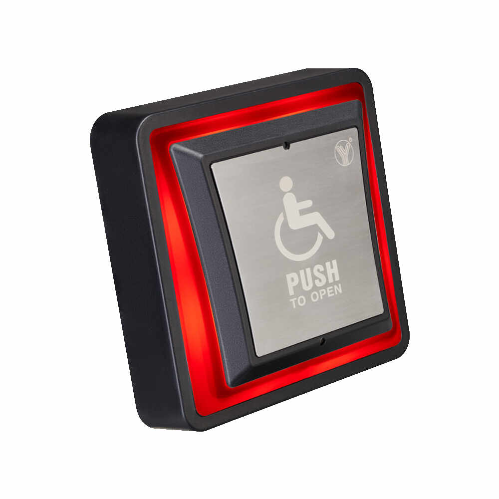 Buton cerere iesire PBK-871(LED, pentru persoane cu dizabilitati, NO-COM-NC, 0.35 kg