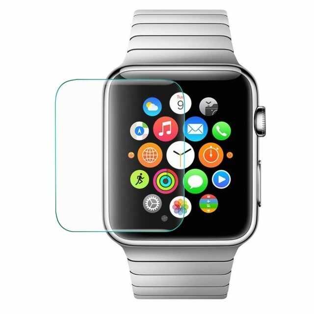 Folie de protectie iUni pentru Smartwatch Apple Watch 38mm 3D Tempered Glass Transparent