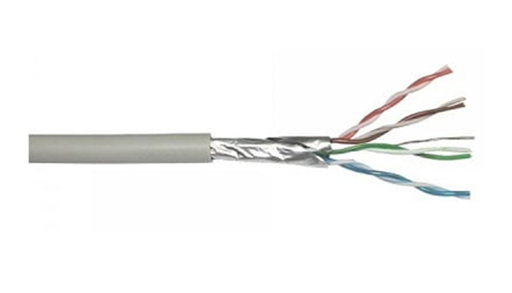 Cablu FTP CAT5 aluminiu cuprat 4x2x0.5mm, rola 305 m, culoare gri