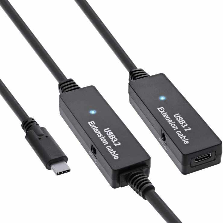 Cablu prelungitor activ USB 3.2 Gen1 T-M 15m, InLine IL35656C