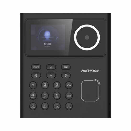 Terminal standalone control acces cu recunoastere faciala, Card MIFARE si PIN, camera 2MP, ecran LCD color 2.4 inch - Hikvision - DS-K1T320MWX