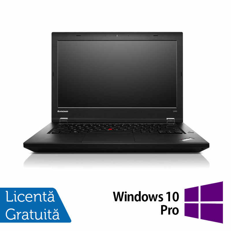Laptop Refurbished LENOVO ThinkPad L440, Intel Core i5-4200M 2.50GHz, 8GB DDR3, 128GB SSD, 14 Inch HD, Webcam + Windows 10 Pro