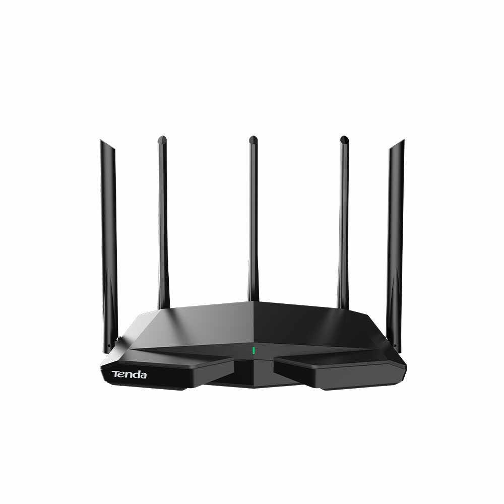 Router wireless tri-band Gigabit Tenda RX27 PRO, 2.4/5/6 GHz, 5665 Mbps, WiFi6, 4 porturi
