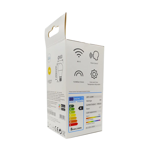 Bec LED inteligent EZVIZ Wi-Fi E27 806 lmn lumina calda 2700K ajustabila CS-HAL-LB1-LWAW