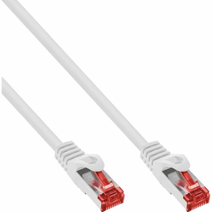 Cablu de retea RJ45 S/FTP PiMF Cat.6 15m Alb, InLine IL76415W