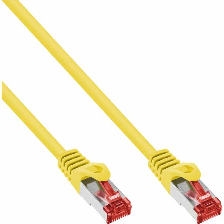 Cablu de retea RJ45 S/FTP PiMF Cat.6 15m Galben, InLine IL76415Y