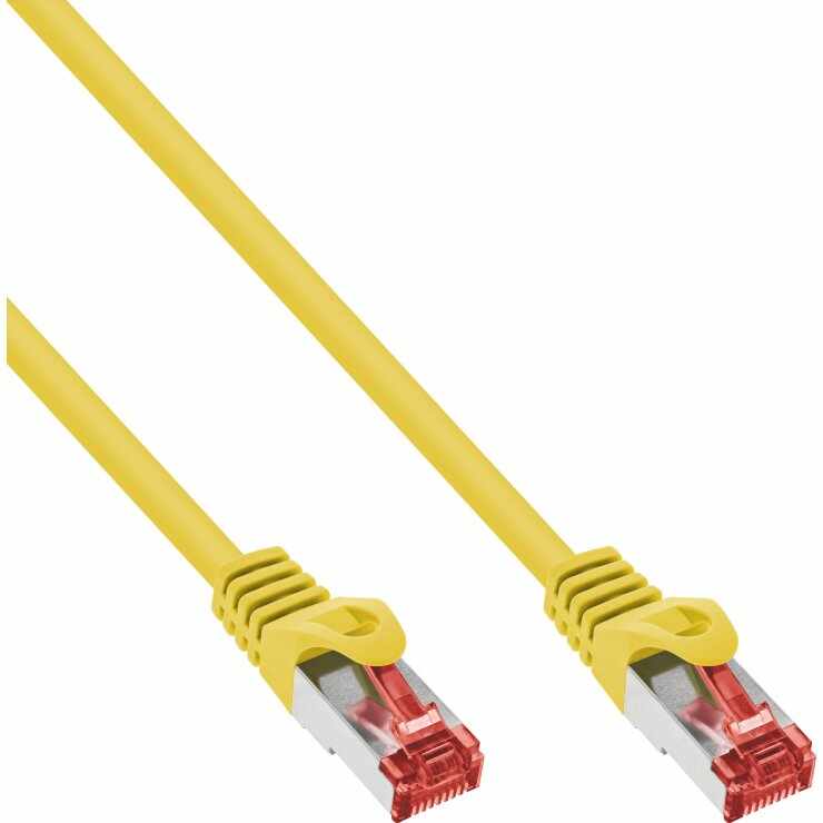 Cablu de retea RJ45 S/FTP PiMF LSOH Cat.6 15m Galben, InLine IL76915Y