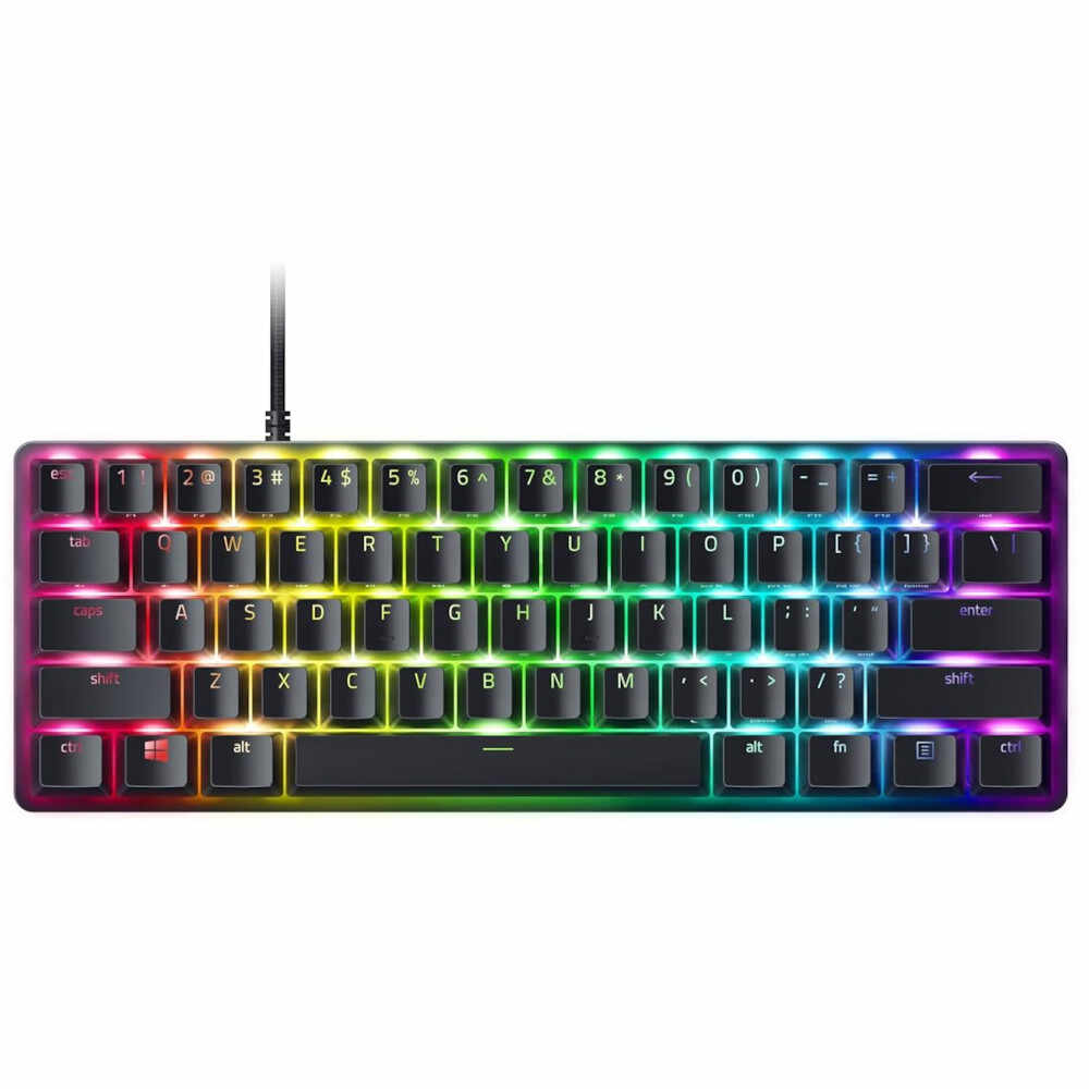 Tastatura gaming mecanica Razer Huntsman Mini Analog, Razer Chroma RGB, Layout US, Negru