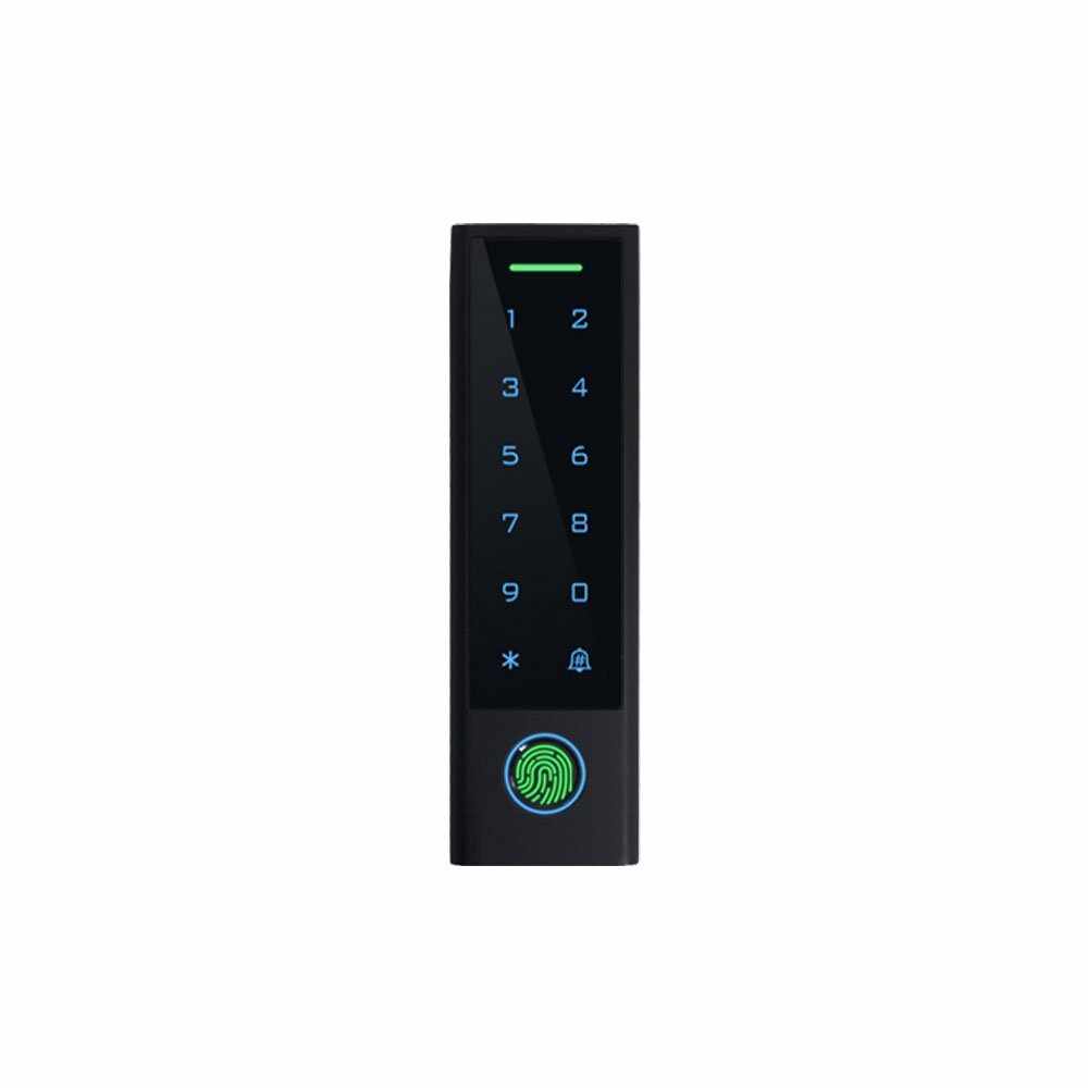 Cititor biometric standalone WiFi cu card si tastatura touchscreen Secukey CF3-WIFI, 125 kHz / 13.56 MHz, cumpatibil Tuya