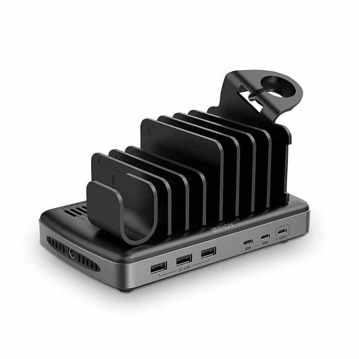 Incarcator priza (statie de incarcare) 3 x USB-A + 3 x USB type C 160W, Lindy L73436