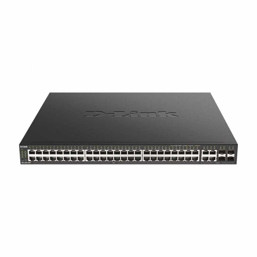 Switch cu 48 porturi Gigabit D-link DGS-2000-52MP, 104 Gbps, 77.7 Mpps, 16000 MAC, cu management