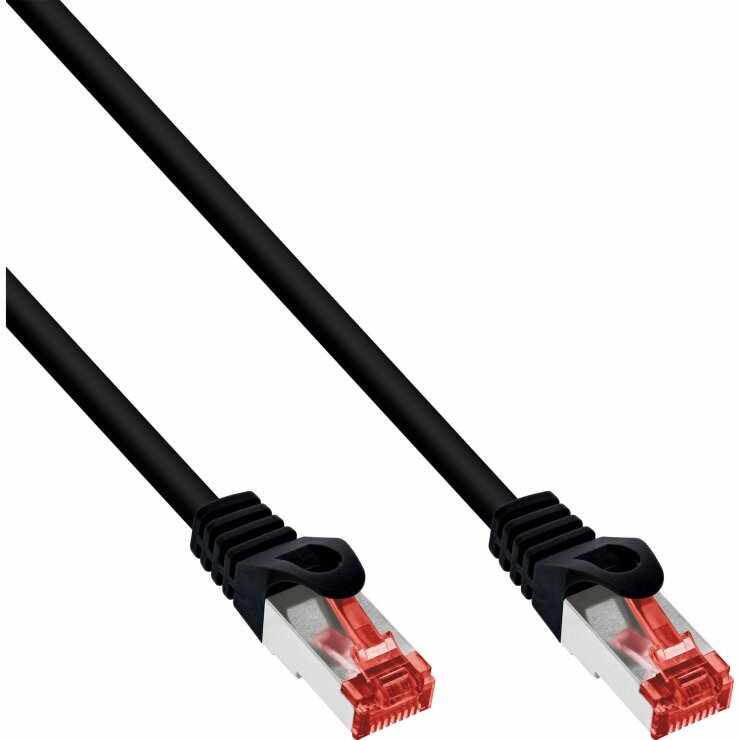 Cablu de retea RJ45 S/FTP PiMF Cat.6 15m Negru, InLine IL76415S