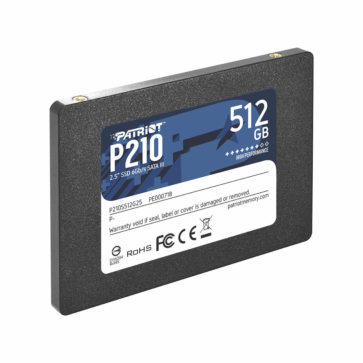 Solid State Drive (SSD) Patriot P210 512GB, 2.5', SATA III