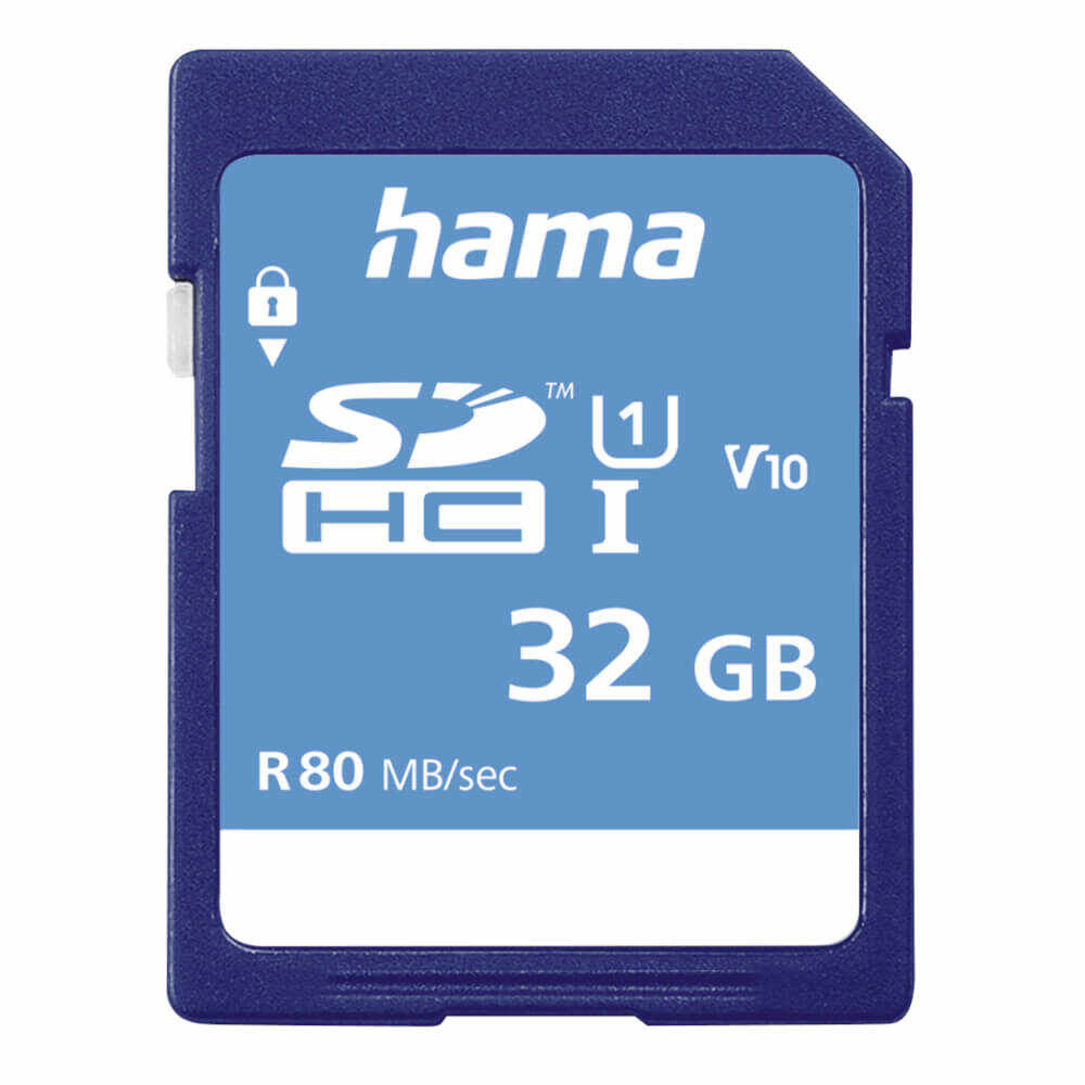 Card de memorie Hama SDHC, 32GB, clasa 10, UHS-I, 80 MB/s