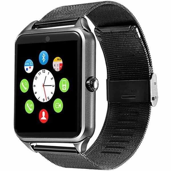 Ceas Smartwatch cu Telefon iUni GT08s Plus, Curea Metalica, Touchscreen, BT, Camera, Notificari, Aluminiu